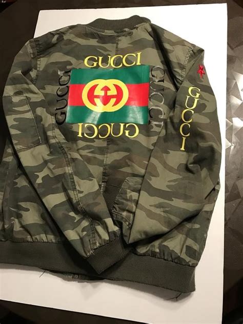 gucci designer camouflage jackets|Gucci jacket for women.